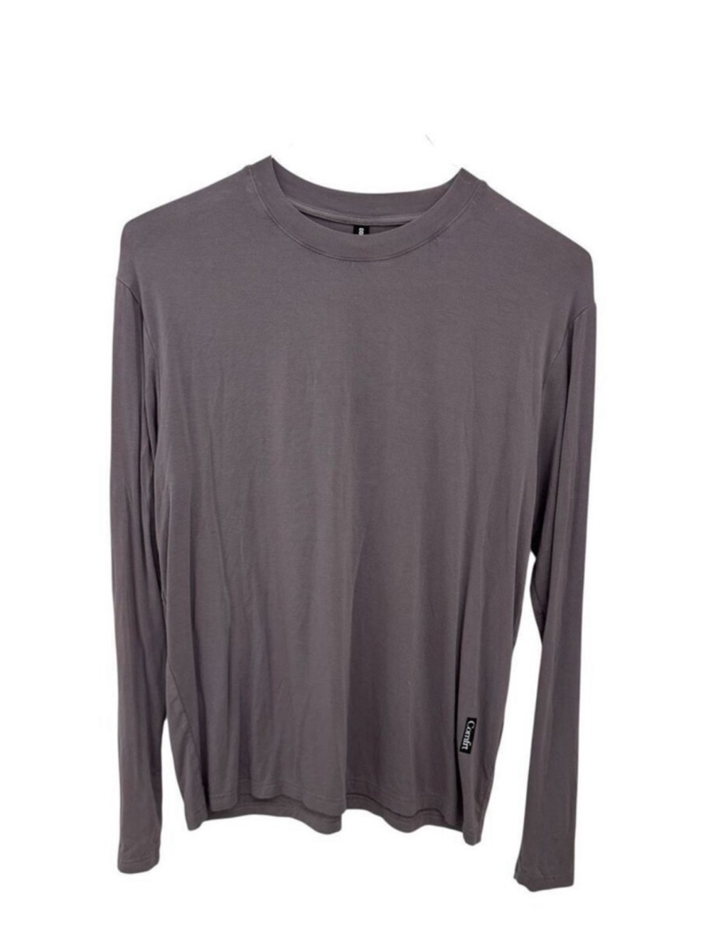 Cmfrt Long-Sleeve Crew Neck Shirt. Gray size medium. NWT